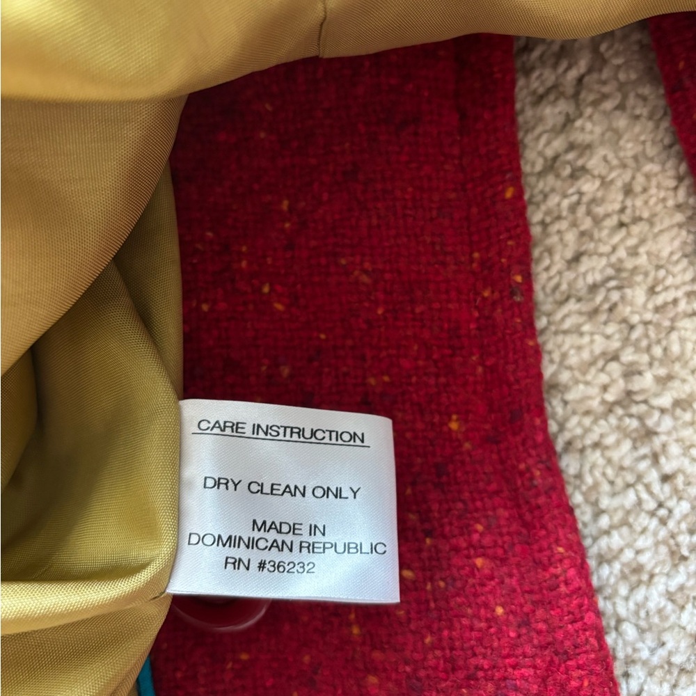 Gallery Women's Red Pea Coat - Picture 4 of 6